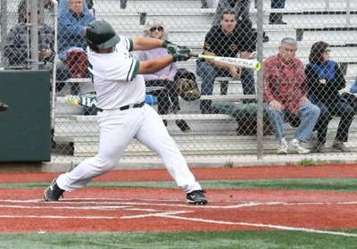 The Huskies' bats pound out 25 hits in winning a two-game series against ECC Compton Center, 17-8 and 2-1. (Photo by DeeDee Jackson)