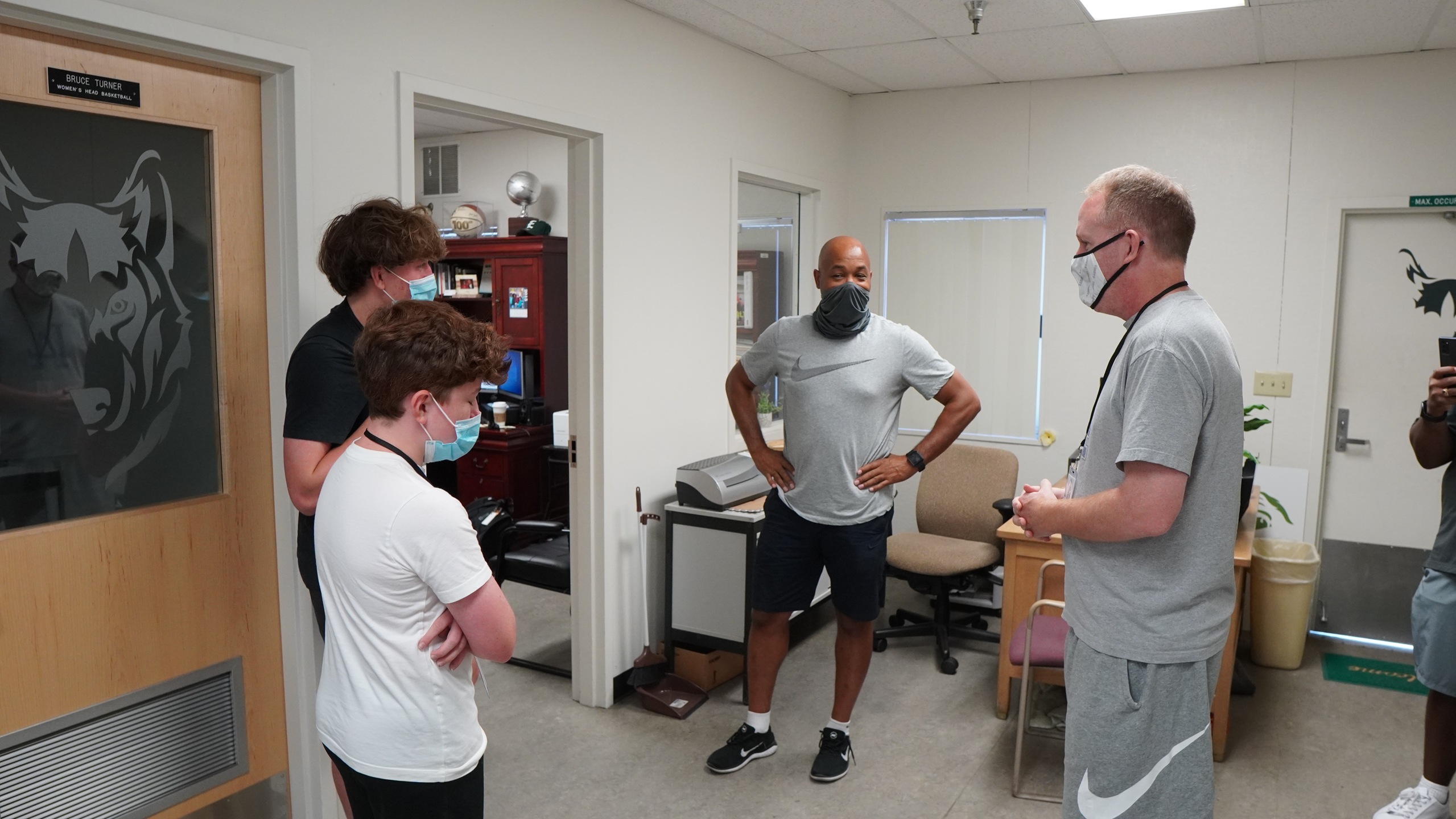 John Mosley talks with the Hermans