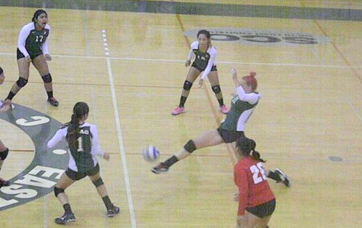 Husky Volleyball Wins in 3 Over Los Angeles Trade Tech
